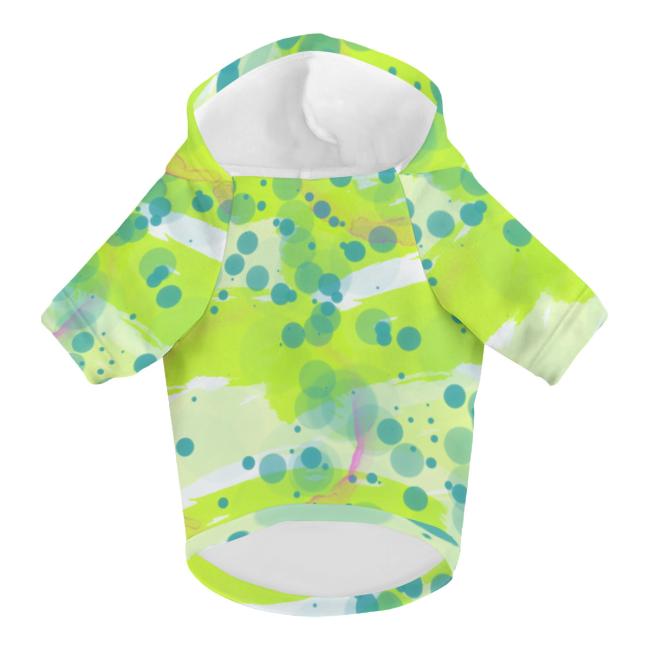 Preview: Hunde-Hoodie, Hundemotiv Sancho – bunte Popart, gemütlich, waschbar, Polyster